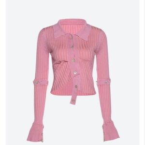 Y2K DETACHABLE SLEEVES CROP CARDIGAN